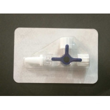 Dispositivos médicos de PVC desechables Luer Lock Three Way llaves de paso